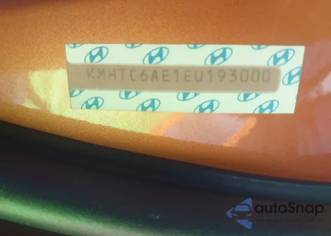 2014 Hyundai Veloster Turbo W/Black from USA, damaged, VIN KMHTC6AE1EU193000